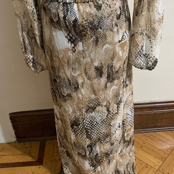 Snake Print Long Sleeve Dress - Picture 9 of 11